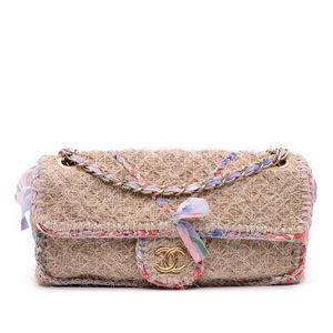 Pre-Loved Chanel CC Straw Country Flap